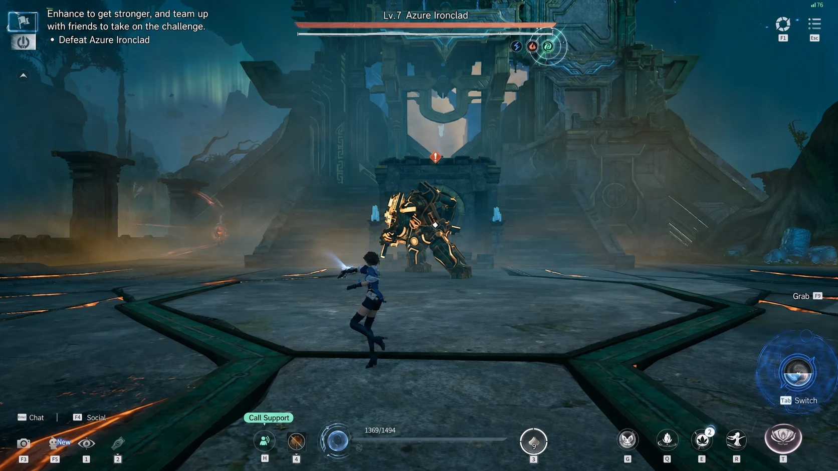 Azure Halberd Forgemaster arena