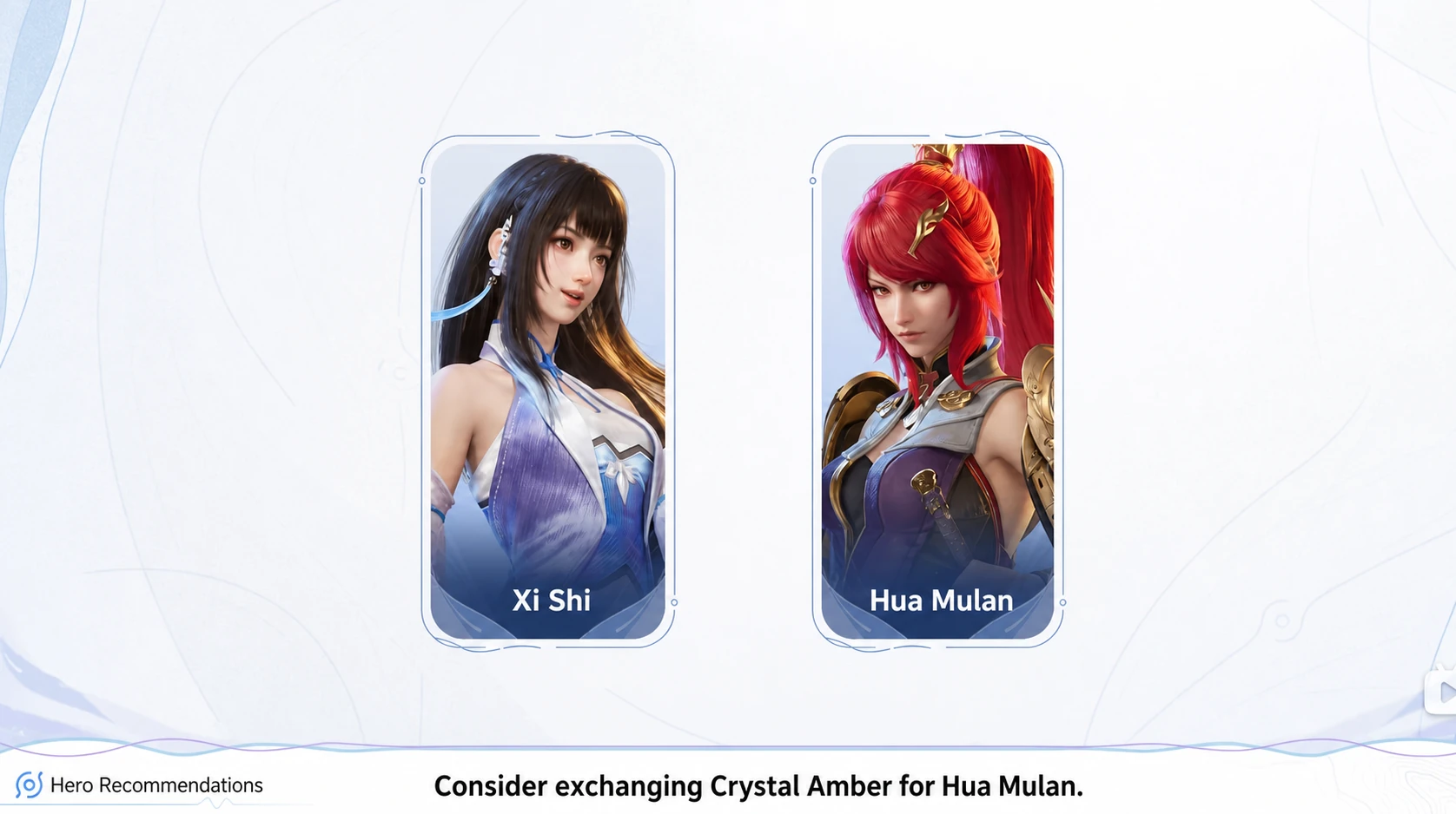 Xi Shi and Hua Mulan pairing