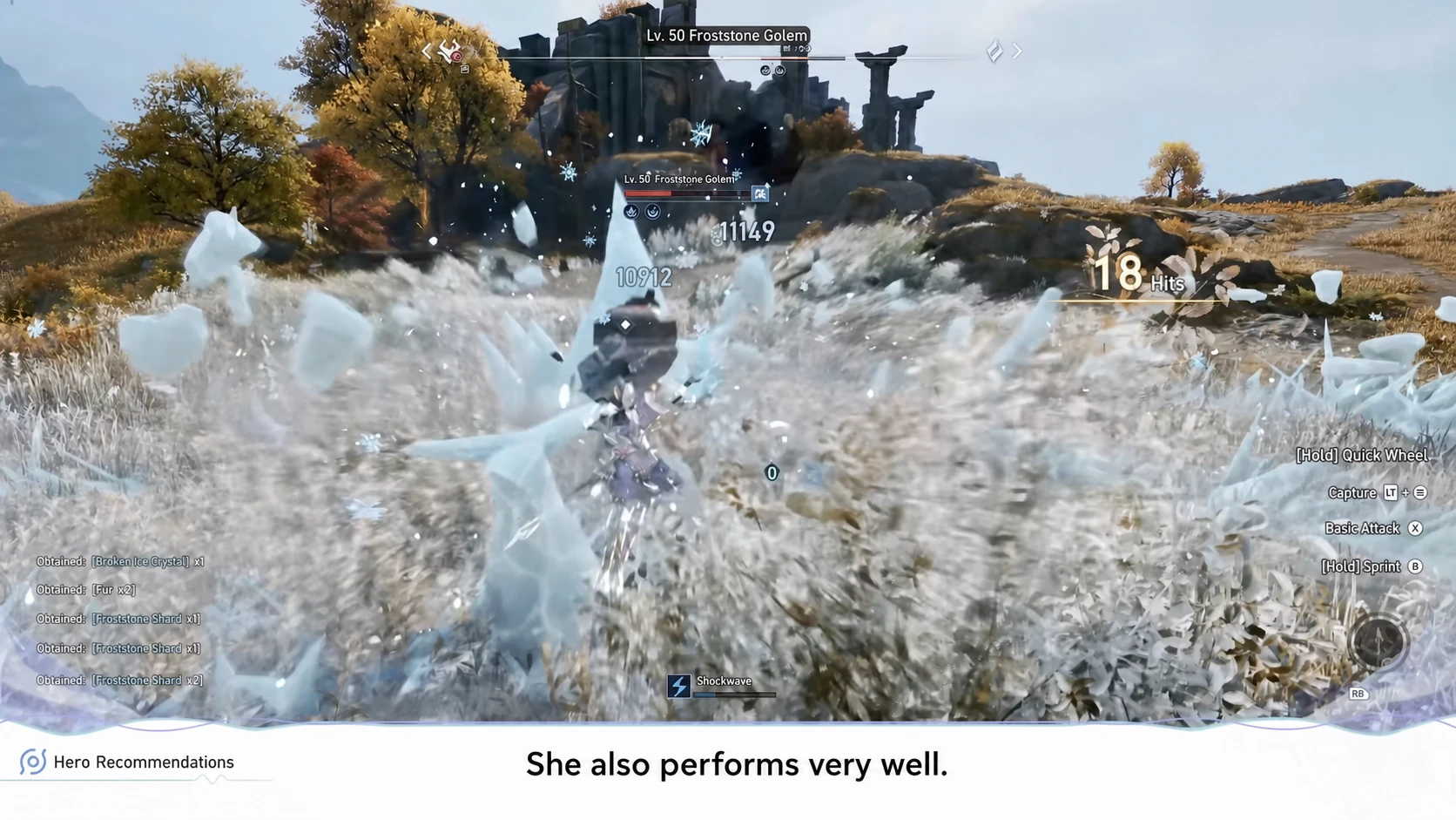 Wang Zhaojun clearing enemies