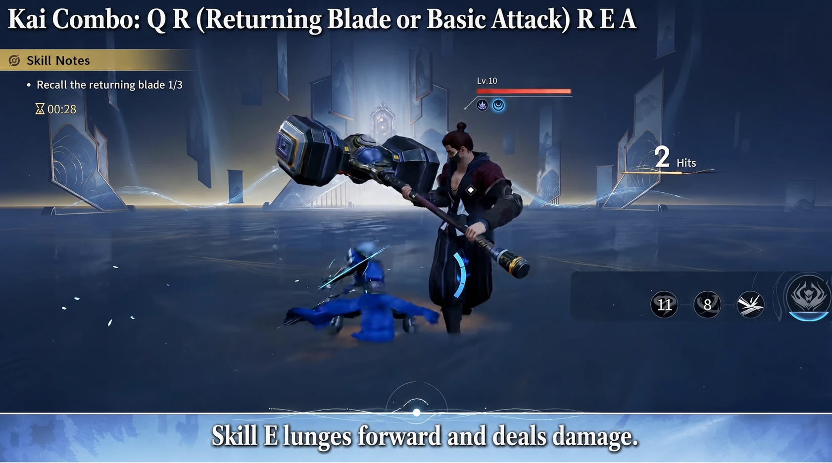Kai combo sequence localized in English