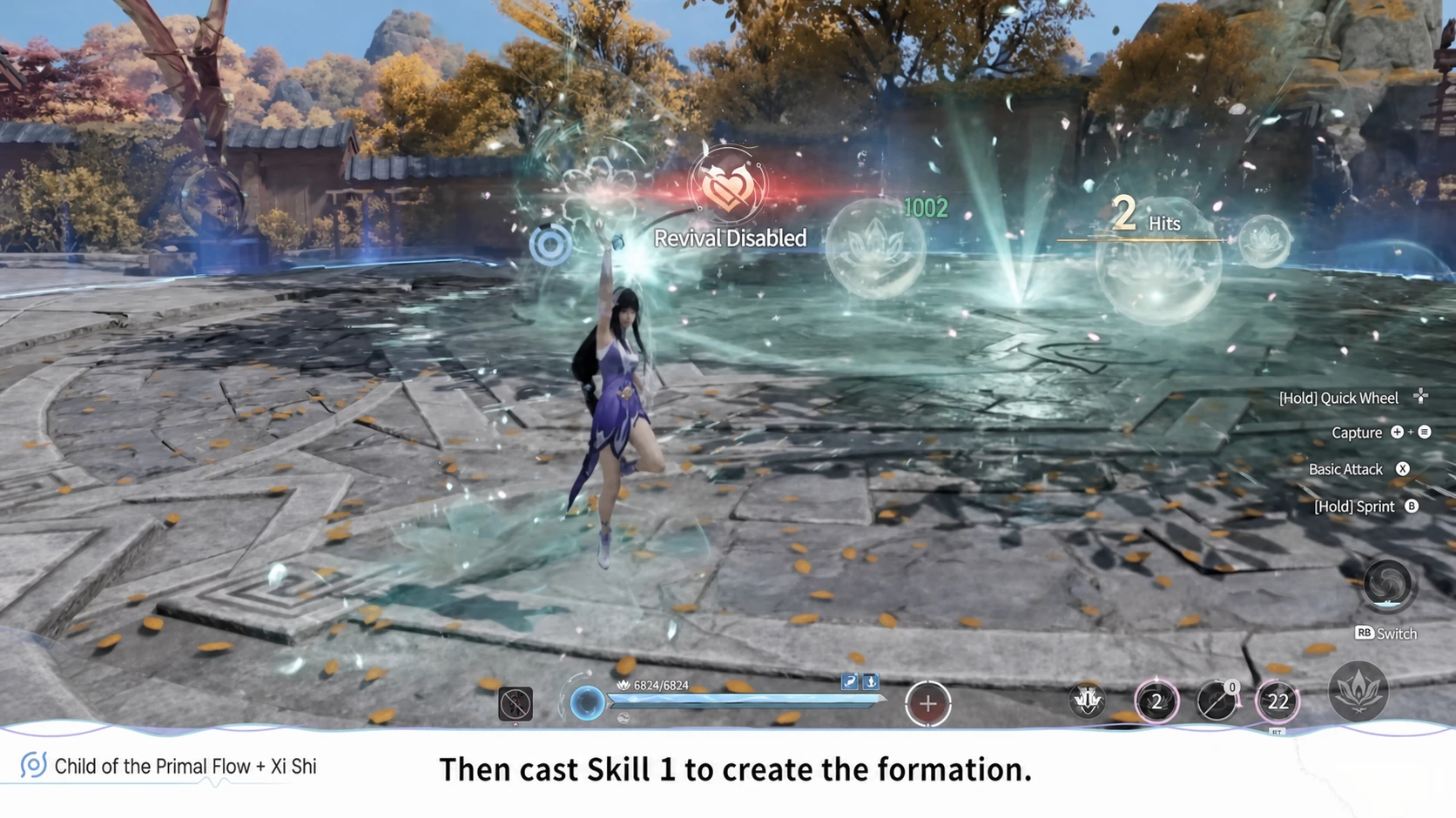 Xi Shi formation used before switching to the Child of the Primal Flow