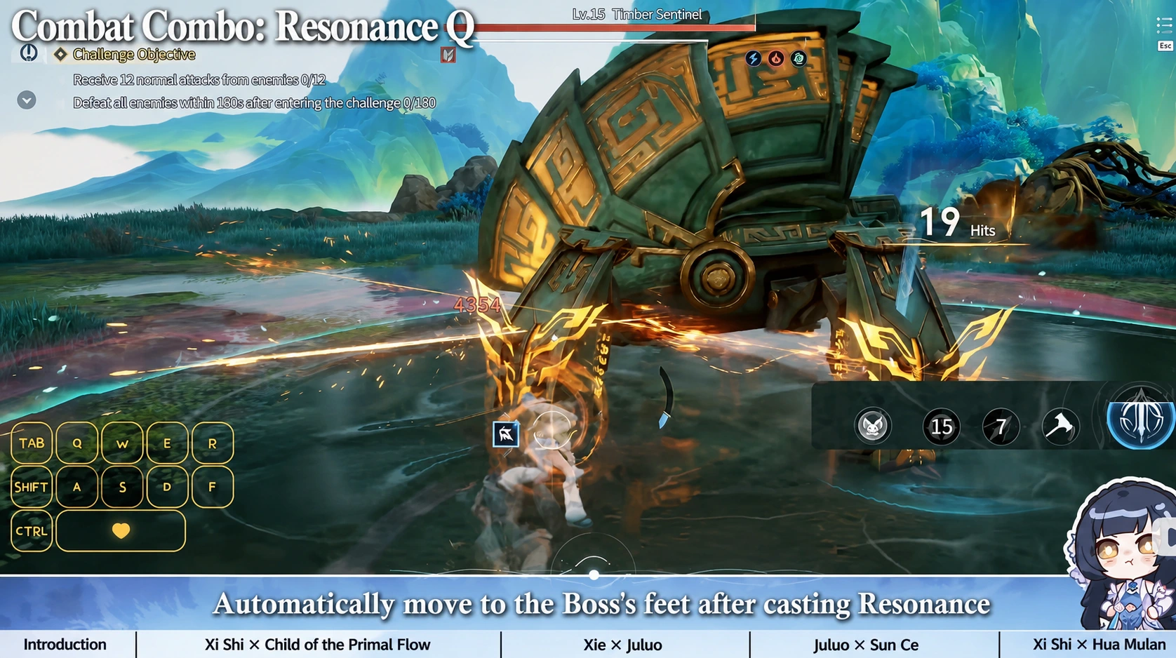 Xi Shi field positioned beneath a Boss localized in English