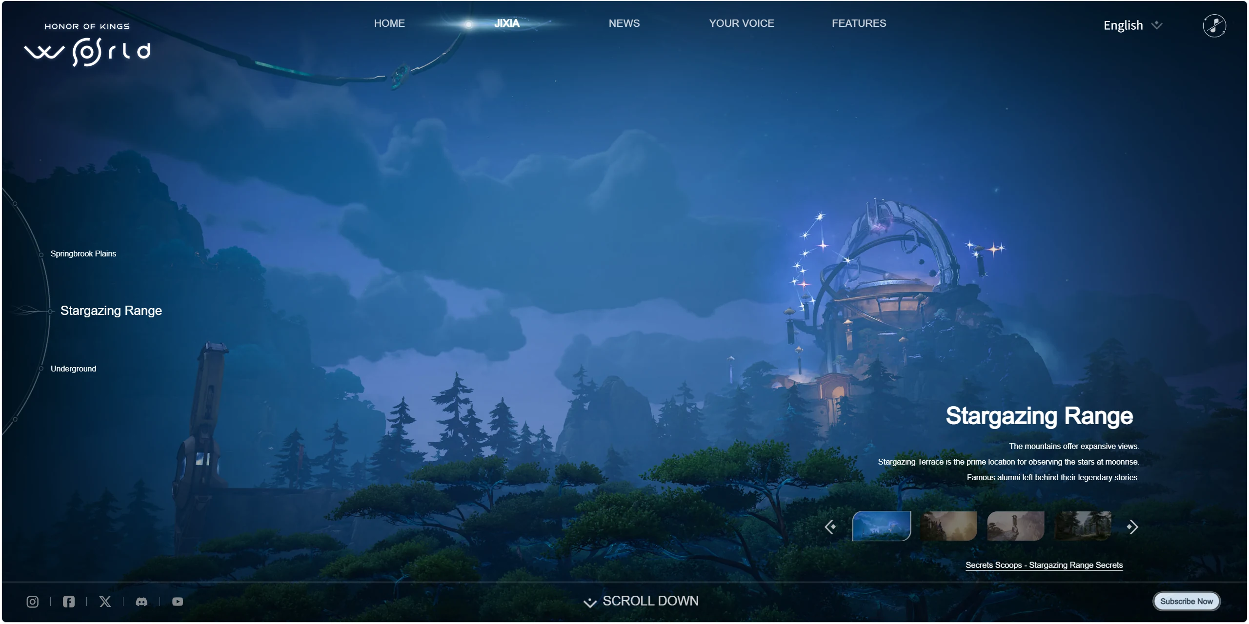 Stargazing Range shown in a user-provided screenshot